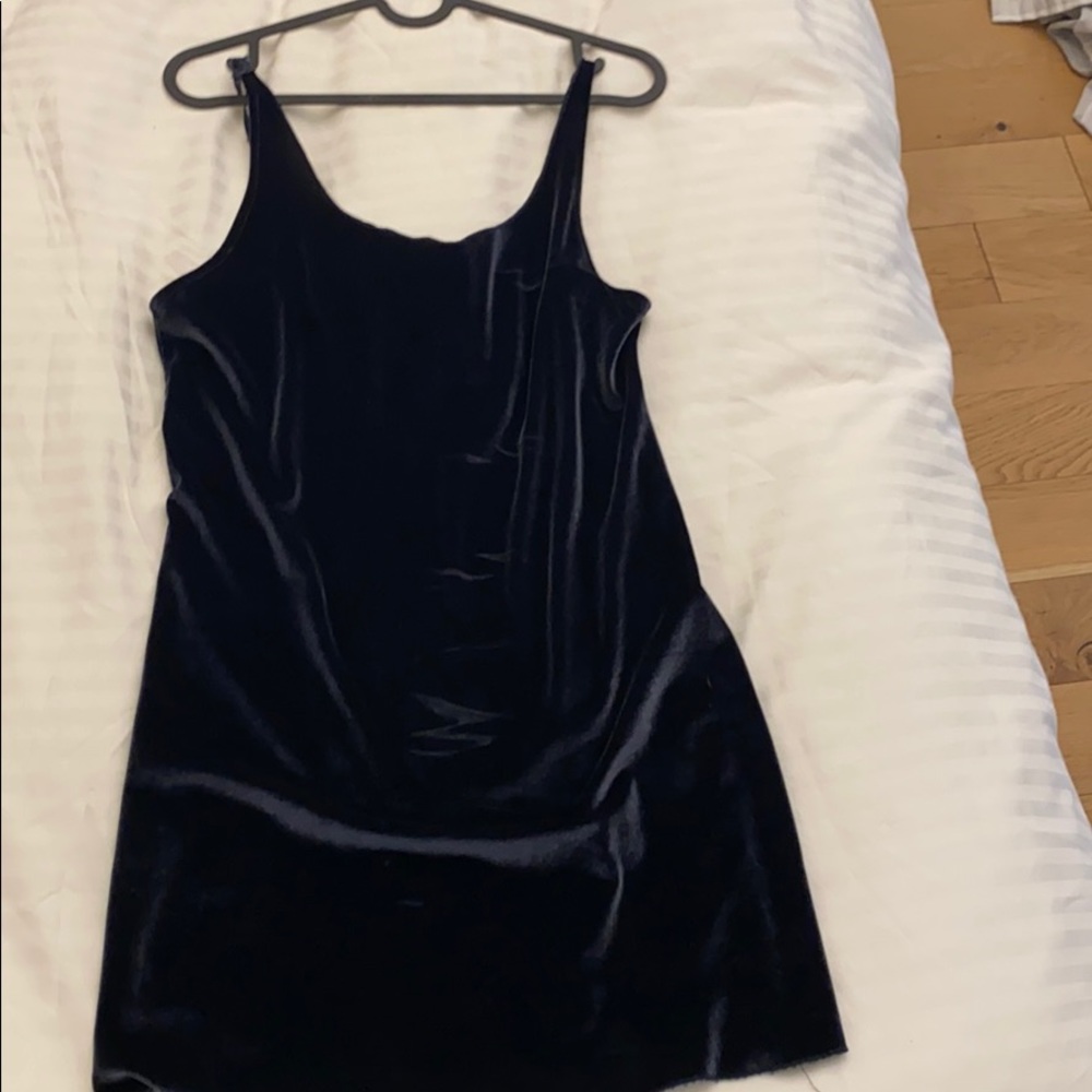 Velvet Mini Dress with Open back!